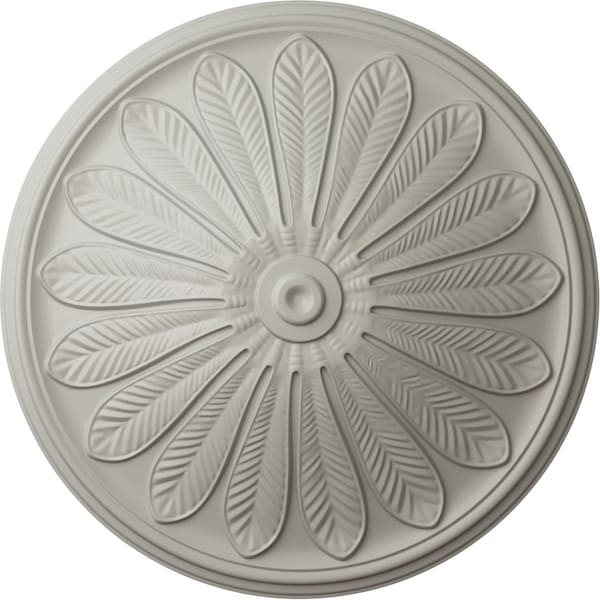 Ekena Millwork Brontes Ceiling Medallion (Fits Canopies up to 3 5/8"), 25 1/2"OD x 5 1/2"P, Pot of Cream CM25BRPCF - main